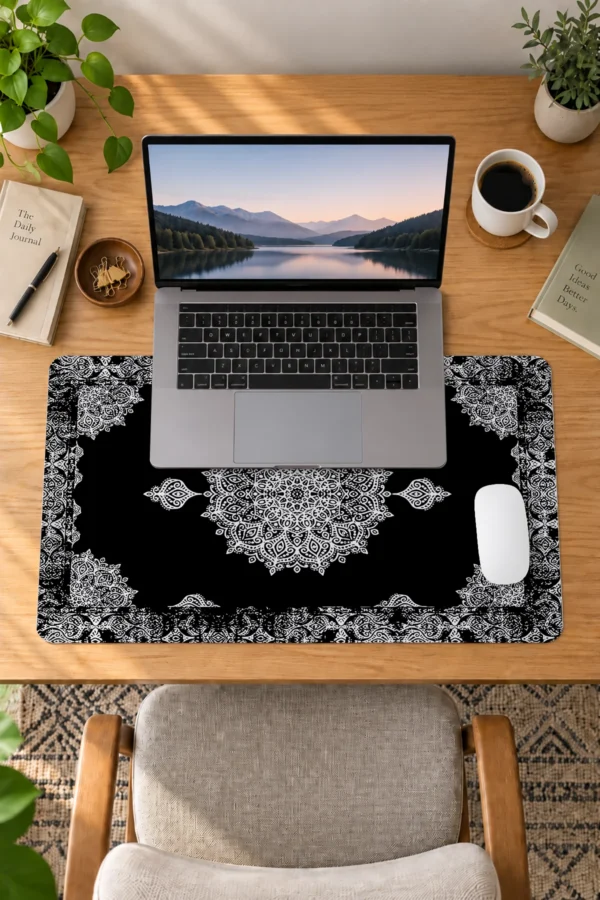 Obsidian Mandala 60x40 Gaming Mousepad Obsidian Mandala Dizüstü Gaming Mousepad