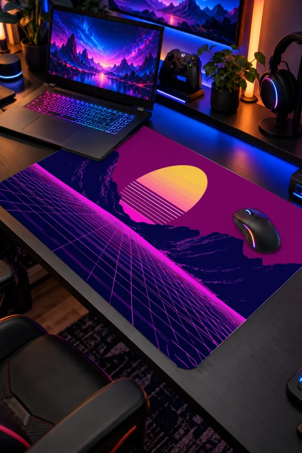 Neon Horizon 60x40 Gaming Mousepad Neon Horizon Dizüstü Gaming Mousepad