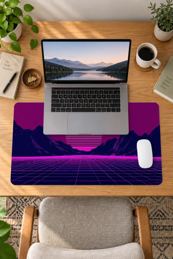 Neon Horizon 60x40 Gaming Mousepad Neon Horizon Dizüstü Gaming Mousepad