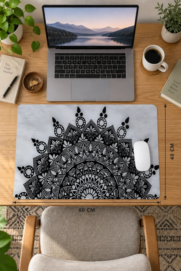 Midnight Lotus 60x40 Gaming Mousepad Midnight Lotus Dizüstü Gaming Mousepad