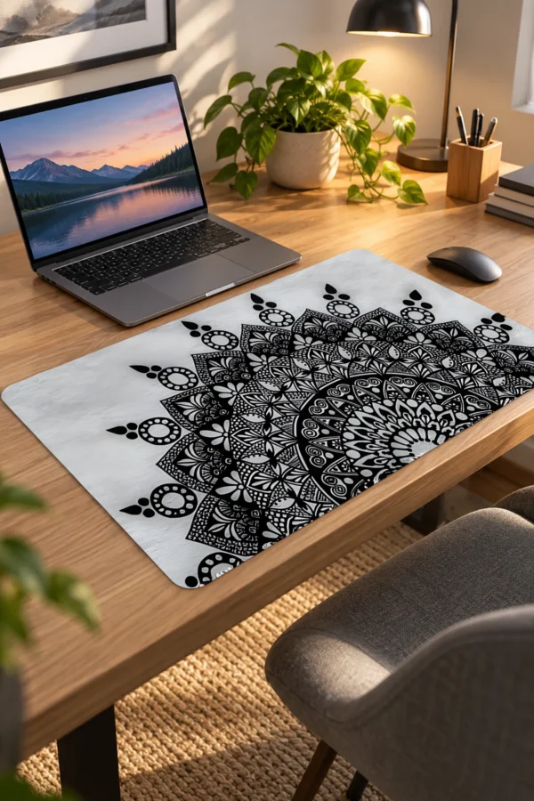 Midnight Lotus 60x40 Gaming Mousepad Midnight Lotus Dizüstü Gaming Mousepad