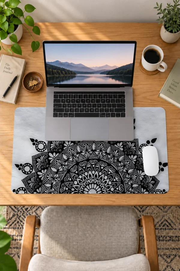 Midnight Lotus 60x40 Gaming Mousepad Midnight Lotus Dizüstü Gaming Mousepad