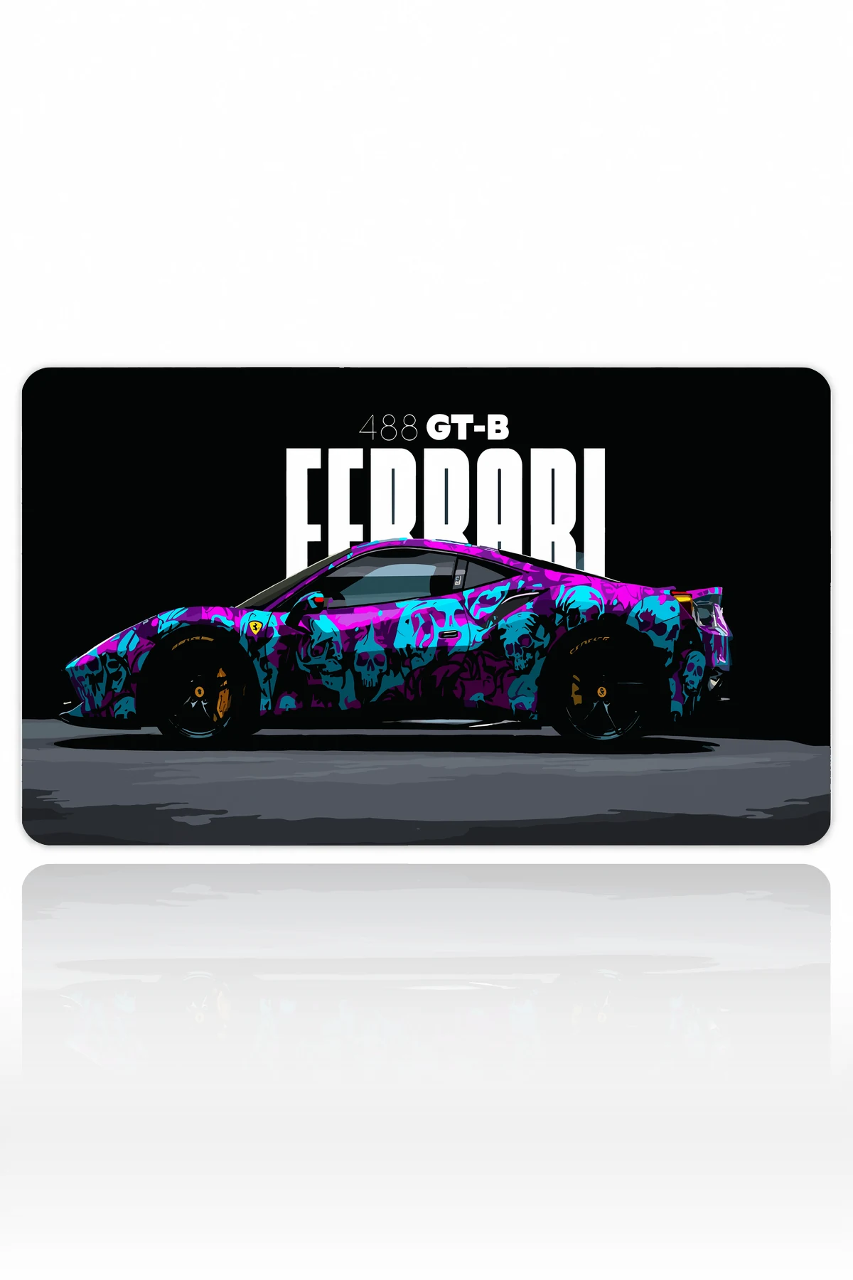Midnight Racer 60x40 Gaming Mousepad Araba Modelleri Midnight Racer Drive Dizüstü Gaming Mousepad