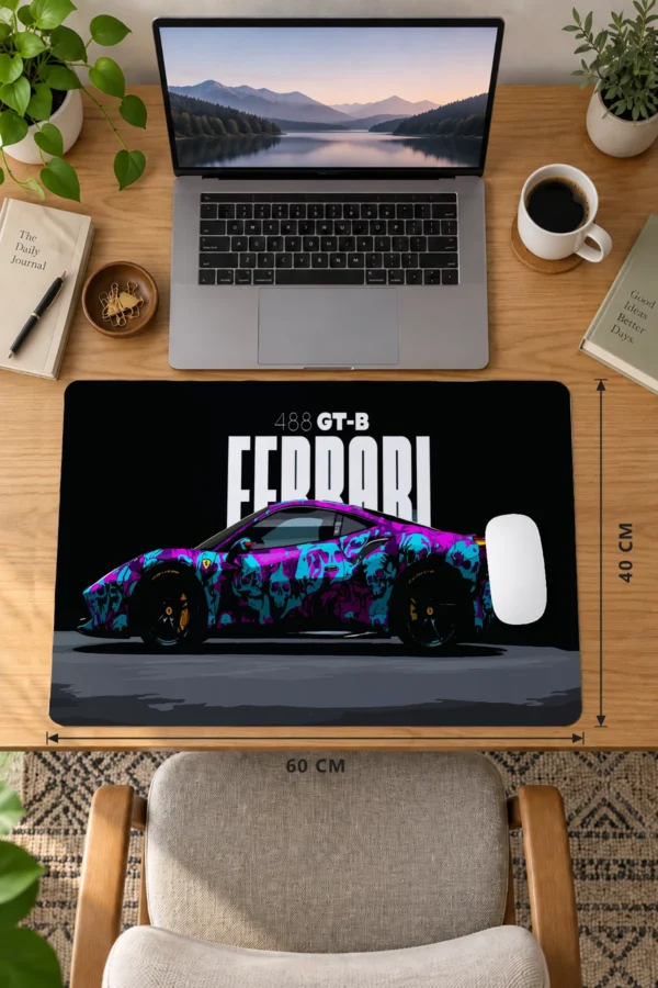 Midnight Racer 60x40 Gaming Mousepad Araba Modelleri Midnight Racer Drive Dizüstü Gaming Mousepad