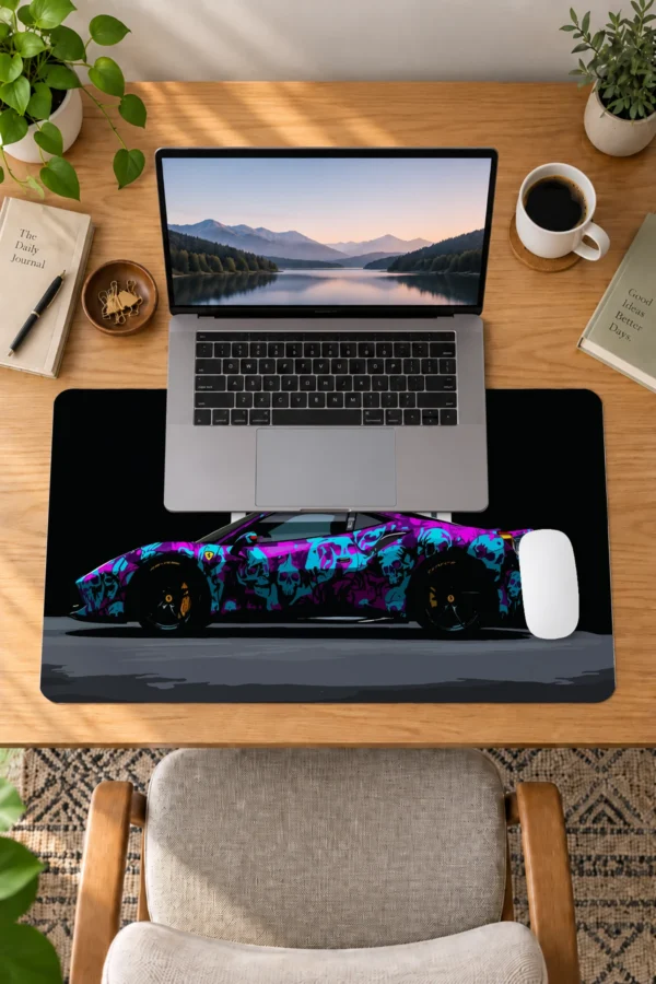 Midnight Racer 60x40 Gaming Mousepad Araba Modelleri Midnight Racer Drive Dizüstü Gaming Mousepad