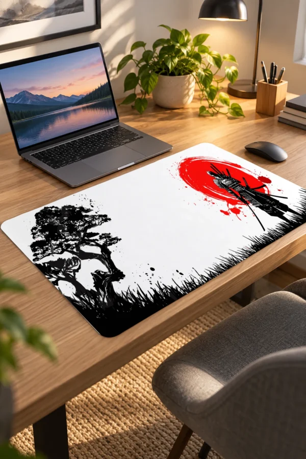 Blood Sun Ronin 60x40 Gaming Mousepad Blood Sun Ronin Dizüstü Gaming Mousepad