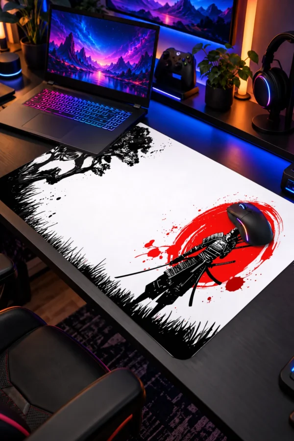 Blood Sun Ronin 60x40 Gaming Mousepad Blood Sun Ronin Dizüstü Gaming Mousepad