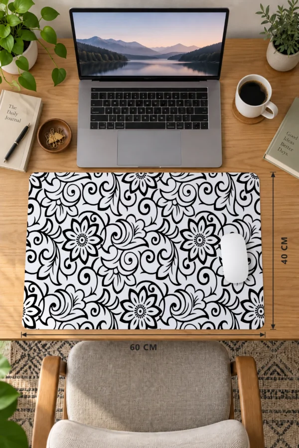 Vintage Scroll 60x40 Gaming Mousepad Vintage Scroll Dizüstü Gaming Mousepad