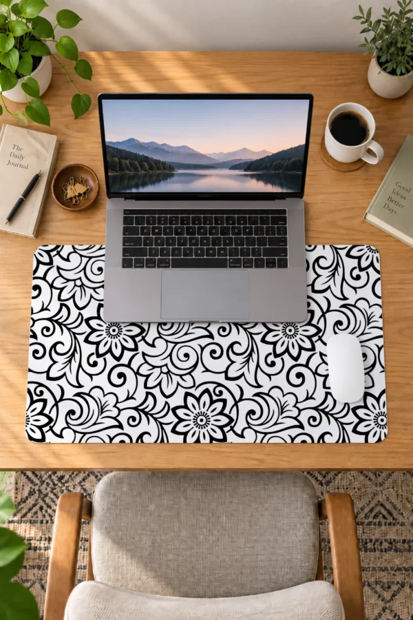 Vintage Scroll 60x40 Gaming Mousepad Vintage Scroll Dizüstü Gaming Mousepad