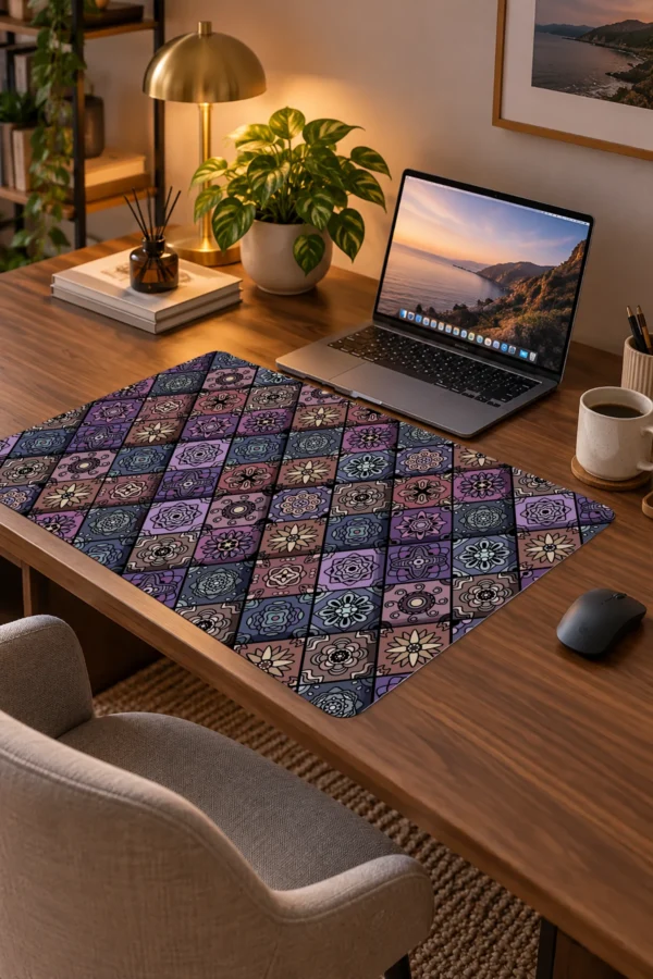 Boho Mosaic 60x40 Gaming Mousepad Boho Mosaic Dizüstü Gaming Mousepad