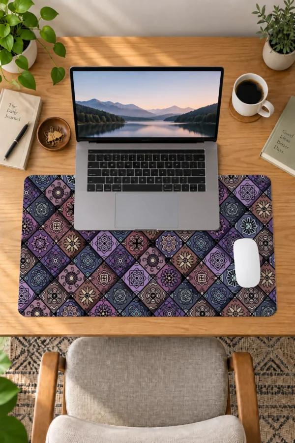 Boho Mosaic 60x40 Gaming Mousepad Boho Mosaic Dizüstü Gaming Mousepad