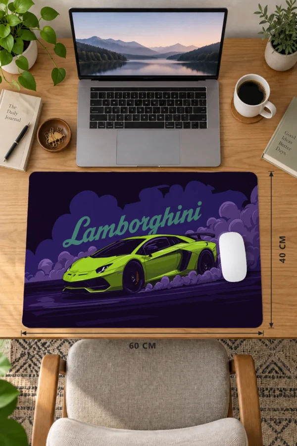 Turbo Night 60x40 Gaming Mousepad Araba Modelleri Turbo Night Dizüstü Gaming Mousepad
