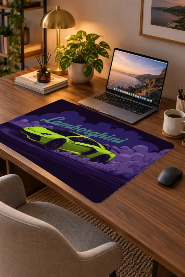 Turbo Night 60x40 Gaming Mousepad Araba Modelleri Turbo Night Dizüstü Gaming Mousepad