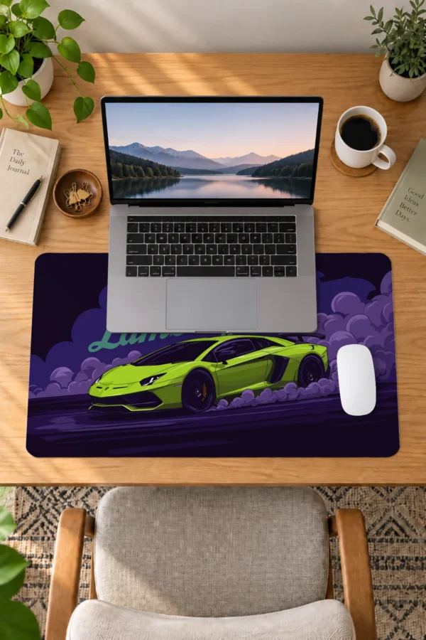 Turbo Night 60x40 Gaming Mousepad Araba Modelleri Turbo Night Dizüstü Gaming Mousepad