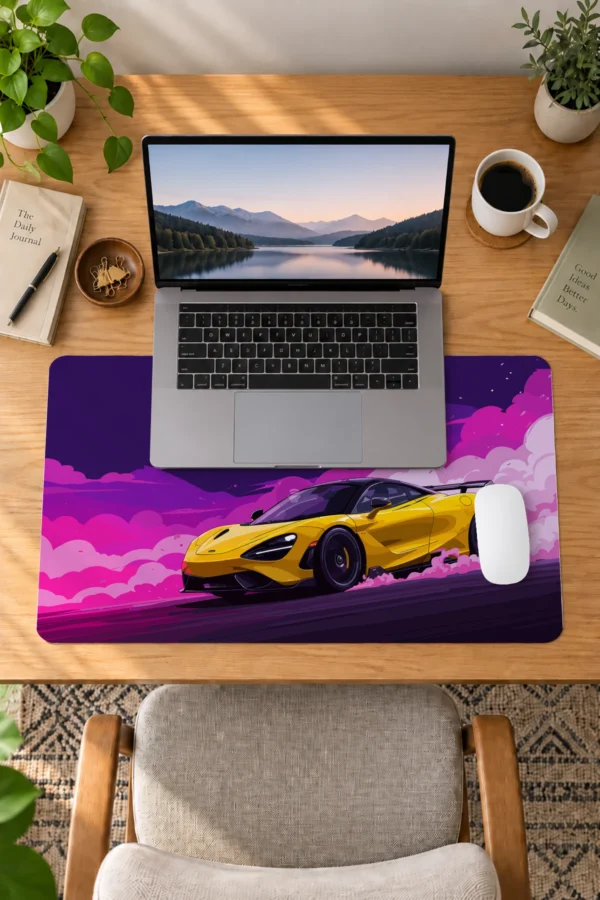 Turbo Neon 60x40 Gaming Mousepad Araba Modelleri Turbo Neon Dizüstü Gaming Mousepad