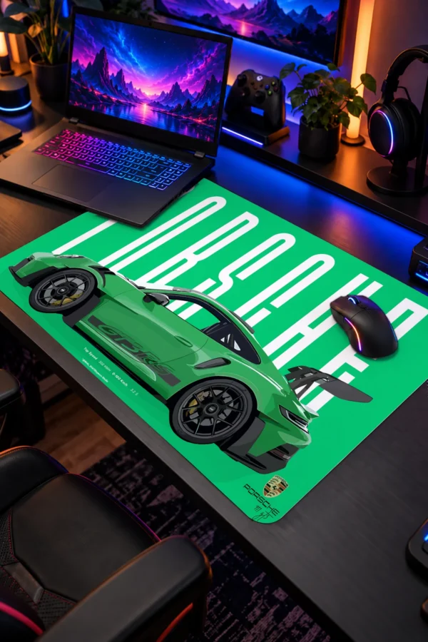 Araba Modelleri Emerald Dominance Dizüstü Gaming Mousepad