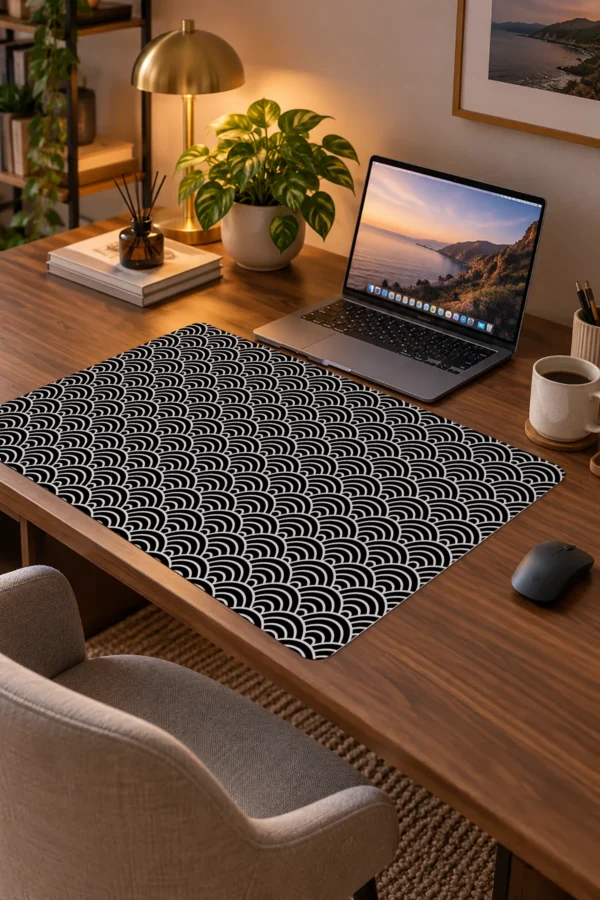 Seigaiha Waves 60x40 Gaming Mousepad Seigaiha WavesGaming Dizüstü Gaming Mousepad