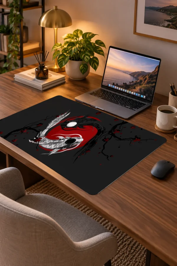 Yin Koi 60x40 Gaming Mousepad Yin Koi Dizüstü Gaming Mousepad