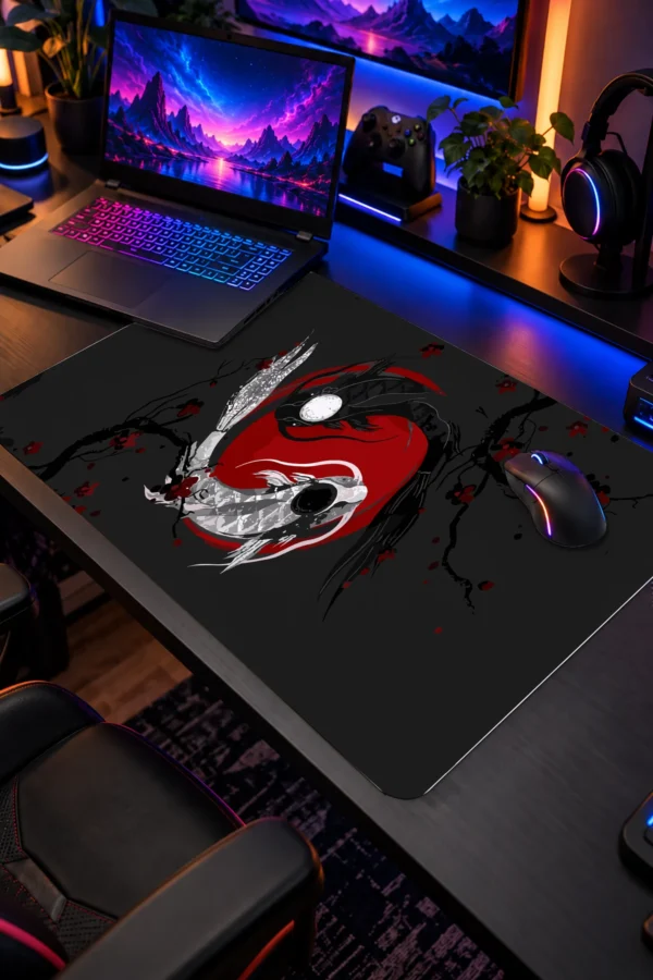 Yin Koi 60x40 Gaming Mousepad Yin Koi Dizüstü Gaming Mousepad