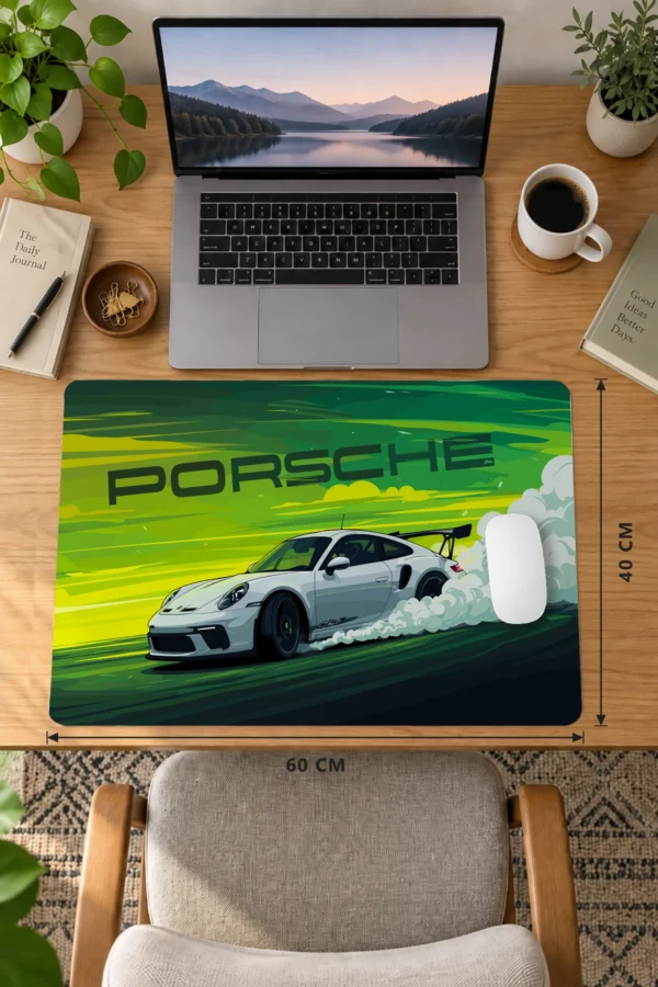 Neon Turbo 60x40 Gaming Mousepad Araba Modelleri Neon Turbo Dizüstü Gaming Mousepad