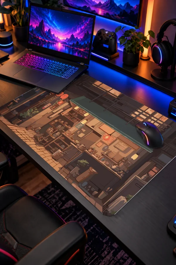 Neon Alley Dizüstü Gaming Mousepad