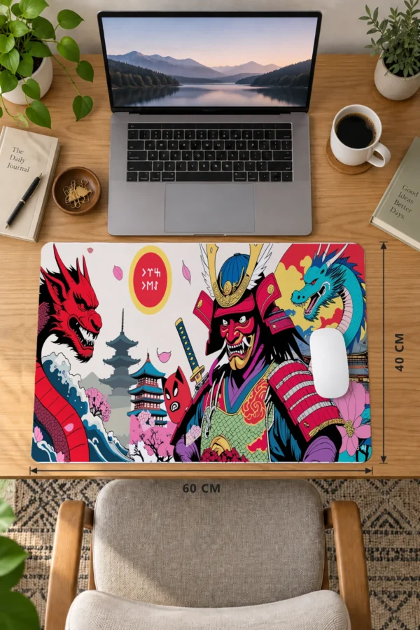 Demon of the Rising Sun 60x40 Gaming Mousepad Demon Of The Rising Sun Dizüstü Gaming Mousepad