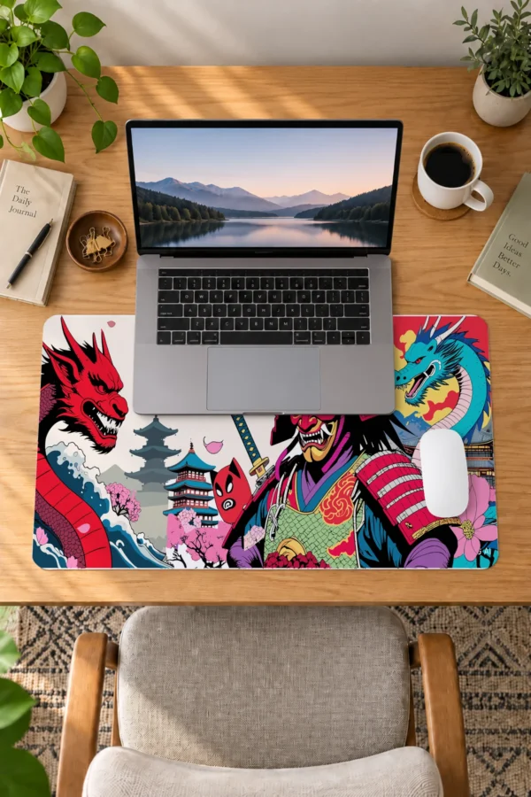 Demon of the Rising Sun 60x40 Gaming Mousepad Demon Of The Rising Sun Dizüstü Gaming Mousepad