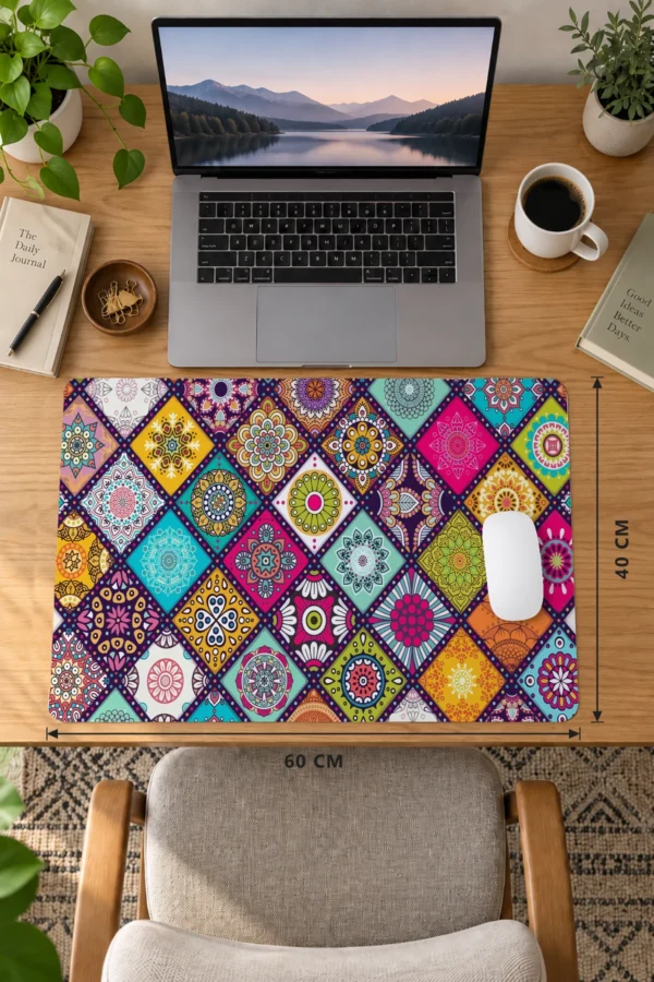 Color Mandala Dizüstü Gaming Mousepad