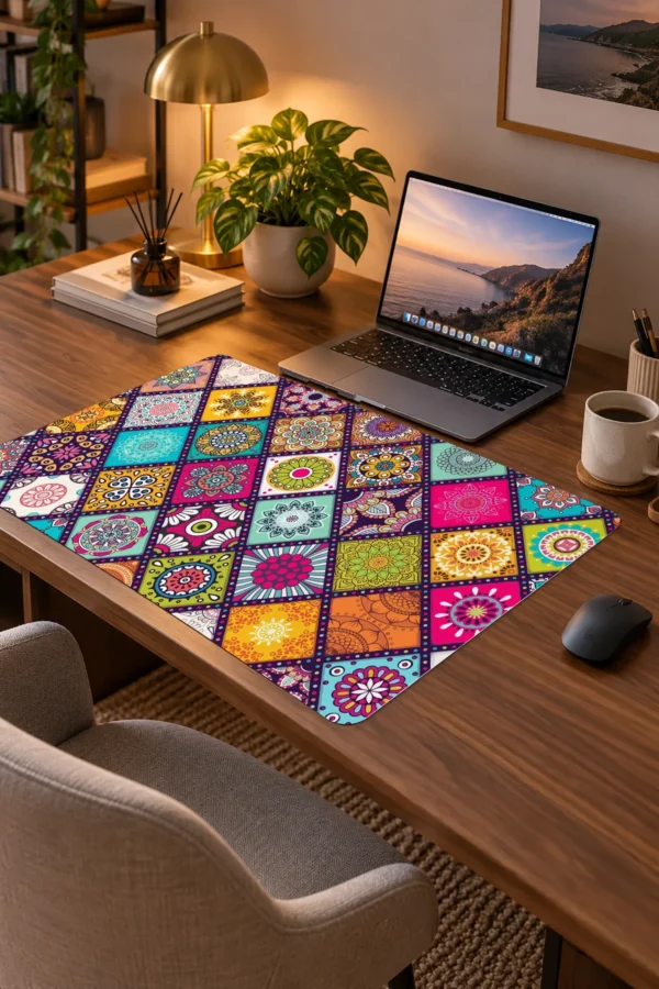 Color Mandala Dizüstü Gaming Mousepad