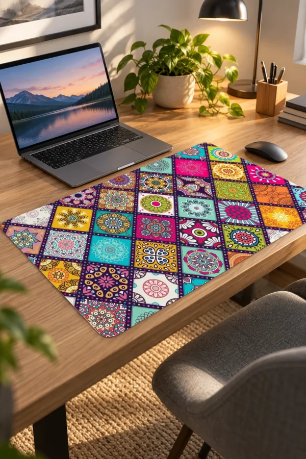 Color Mandala Dizüstü Gaming Mousepad