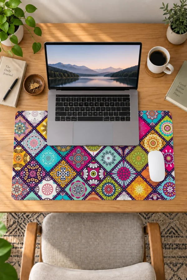 Color Mandala Dizüstü Gaming Mousepad
