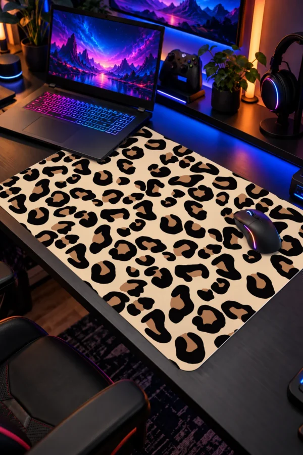Leopar Desen ETSY-401 Dizüstü Gaming Mousepad