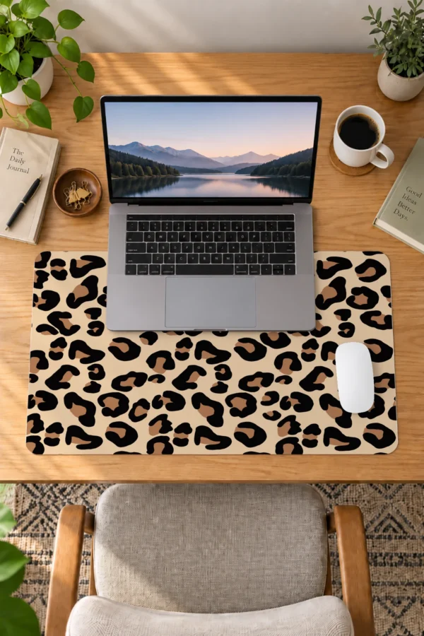 Leopar Desen ETSY-401 Dizüstü Gaming Mousepad
