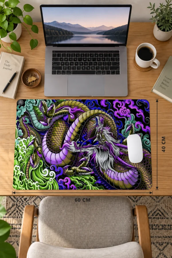 Ember Dragon Mor Dizüstü Gaming Mousepad