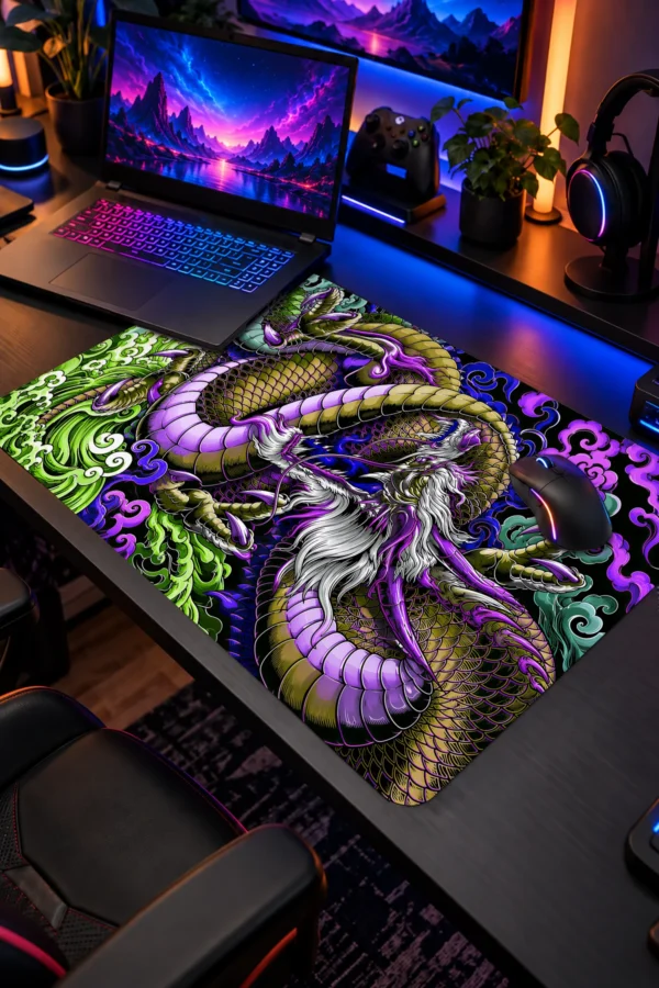 Ember Dragon Mor Dizüstü Gaming Mousepad