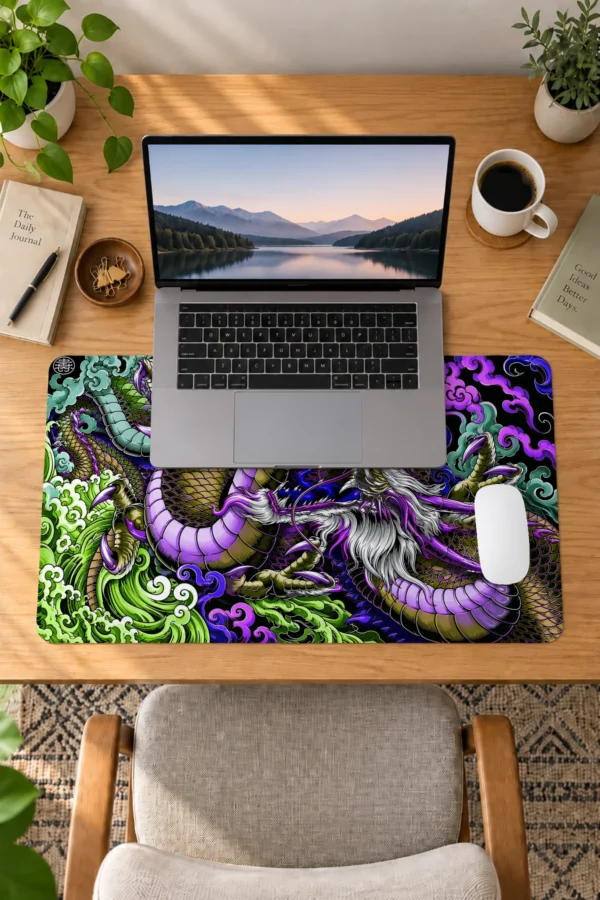 Ember Dragon Mor Dizüstü Gaming Mousepad