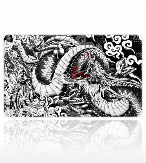 Ember Dragon Siyah Beyaz 60x40 Gaming Mousepad Ember Dragon Siyah Beyaz Dizüstü Gaming Mousepad