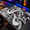 Ember Dragon Siyah Beyaz Dizüstü Gaming Mousepad