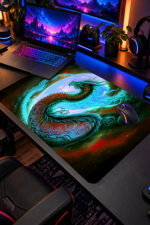 Jade Moon Wyrm Dizüstü Gaming Mousepad