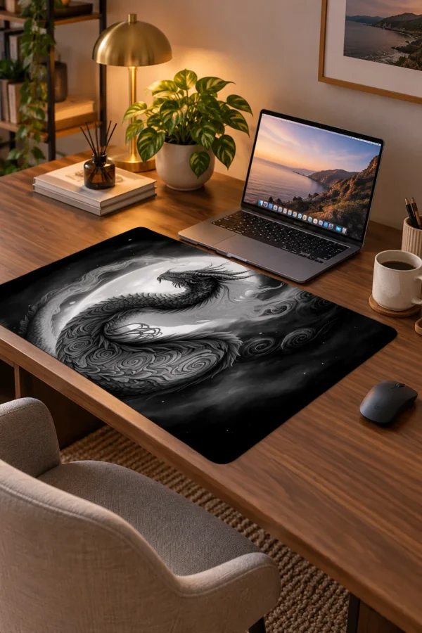 Ashen Moon Wyrm 60x40 Gaming Mousepad Ashen Moon Wyrm Dizüstü Gaming Mousepad