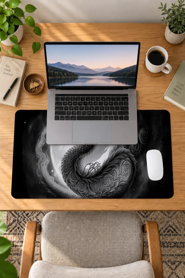 Ashen Moon Wyrm 60x40 Gaming Mousepad Ashen Moon Wyrm Dizüstü Gaming Mousepad