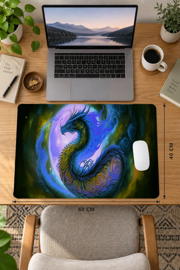Cobalt Moon Wyrm Dizüstü Gaming Mousepad