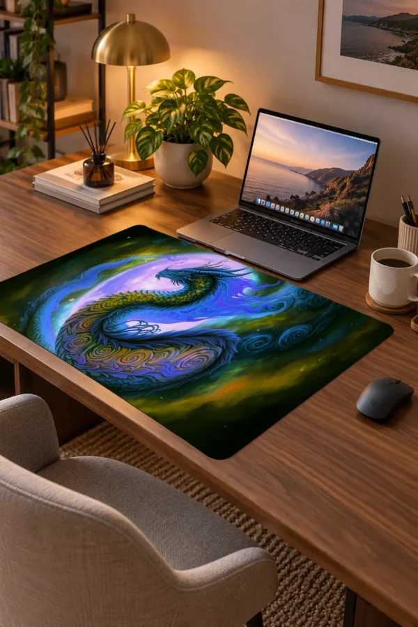 Cobalt Moon Wyrm Dizüstü Gaming Mousepad