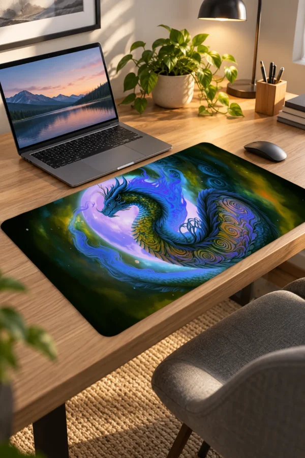Cobalt Moon Wyrm Dizüstü Gaming Mousepad