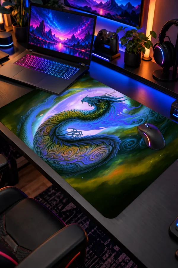 Cobalt Moon Wyrm Dizüstü Gaming Mousepad