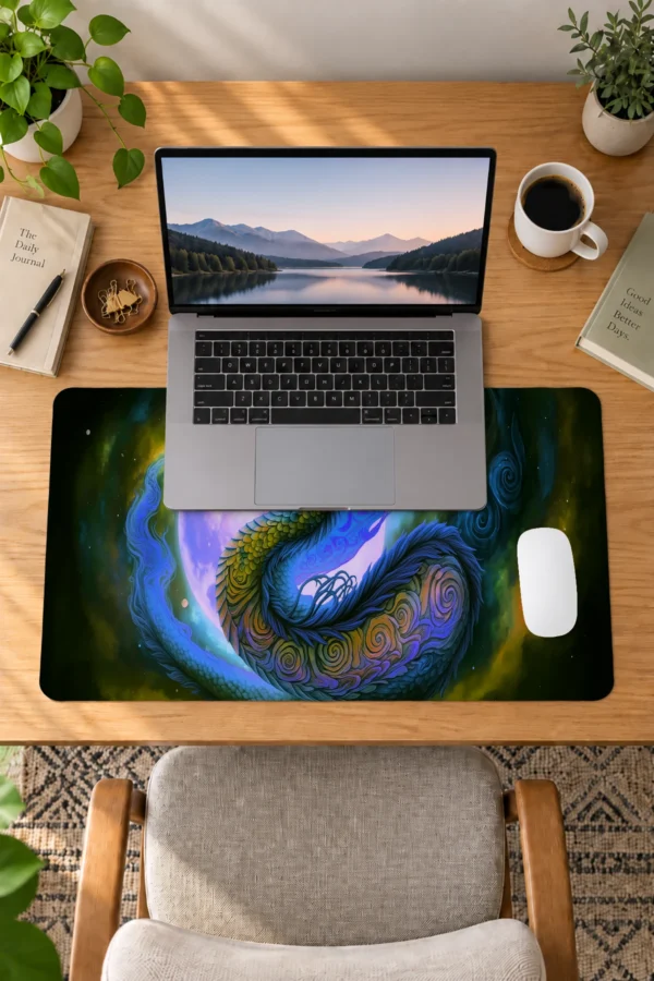 Cobalt Moon Wyrm Dizüstü Gaming Mousepad