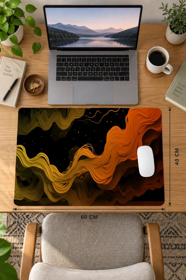 Amber Currents 60x40 Gaming Mousepad Amber Currents Dizüstü Gaming Mousepad