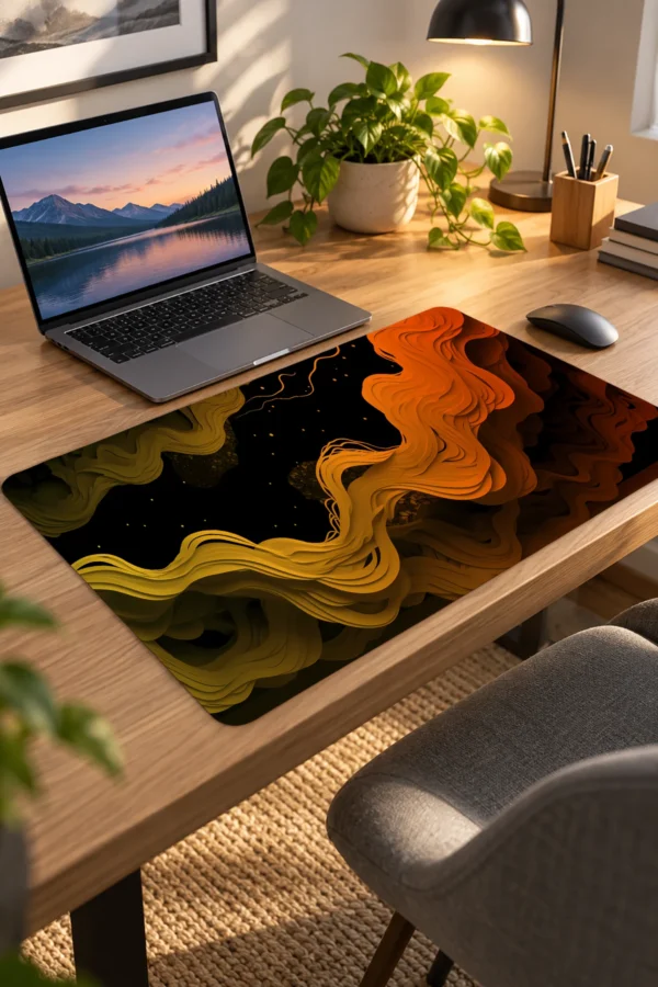 Amber Currents 60x40 Gaming Mousepad Amber Currents Dizüstü Gaming Mousepad