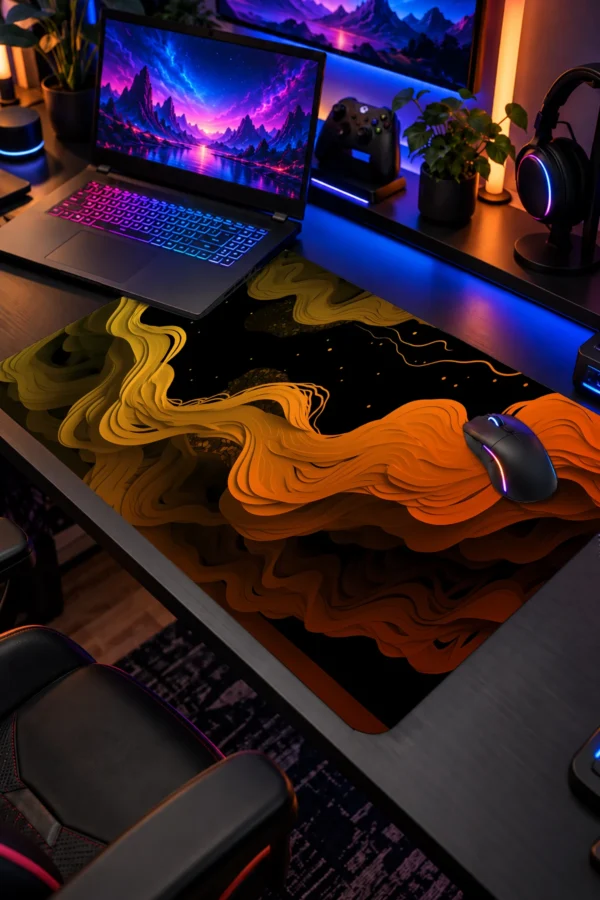 Amber Currents 60x40 Gaming Mousepad Amber Currents Dizüstü Gaming Mousepad