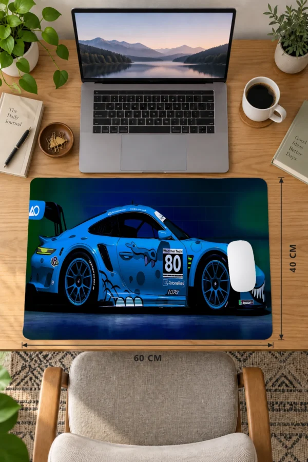Cobalt Shark Racer Dizüstü Gaming Mousepad